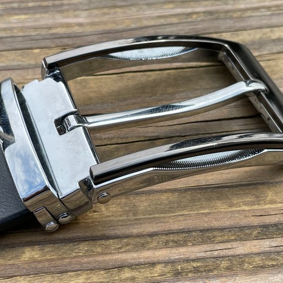 Men's Handmade Leather Belt Black Size 43/44 Handmade in Pakistan - Picture 12 of 14